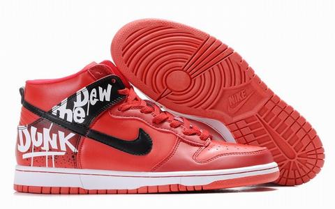 nike dunk sky high homme rouge